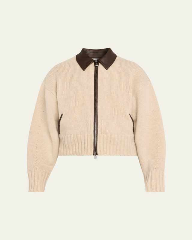 Zofia Wool Zip Cardigan